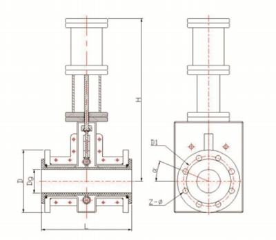 氣動撓性閥/氣囊閥結構簡圖