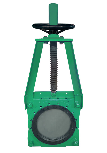 手動對夾式礦漿刀閘閥