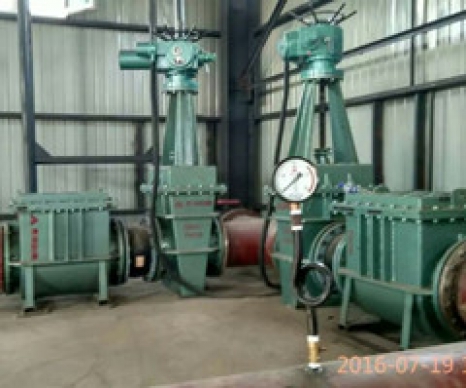 臥式襯膠止回閥+電動襯膠閘板閥