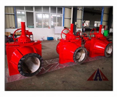 手動(dòng)傘齒輪管夾閥/大口徑